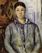 Paul Cezanne Madame Cezanne in Blue Spain oil painting artist